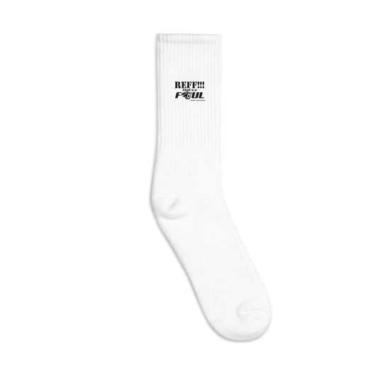 Reff That's A Foul Socks- White